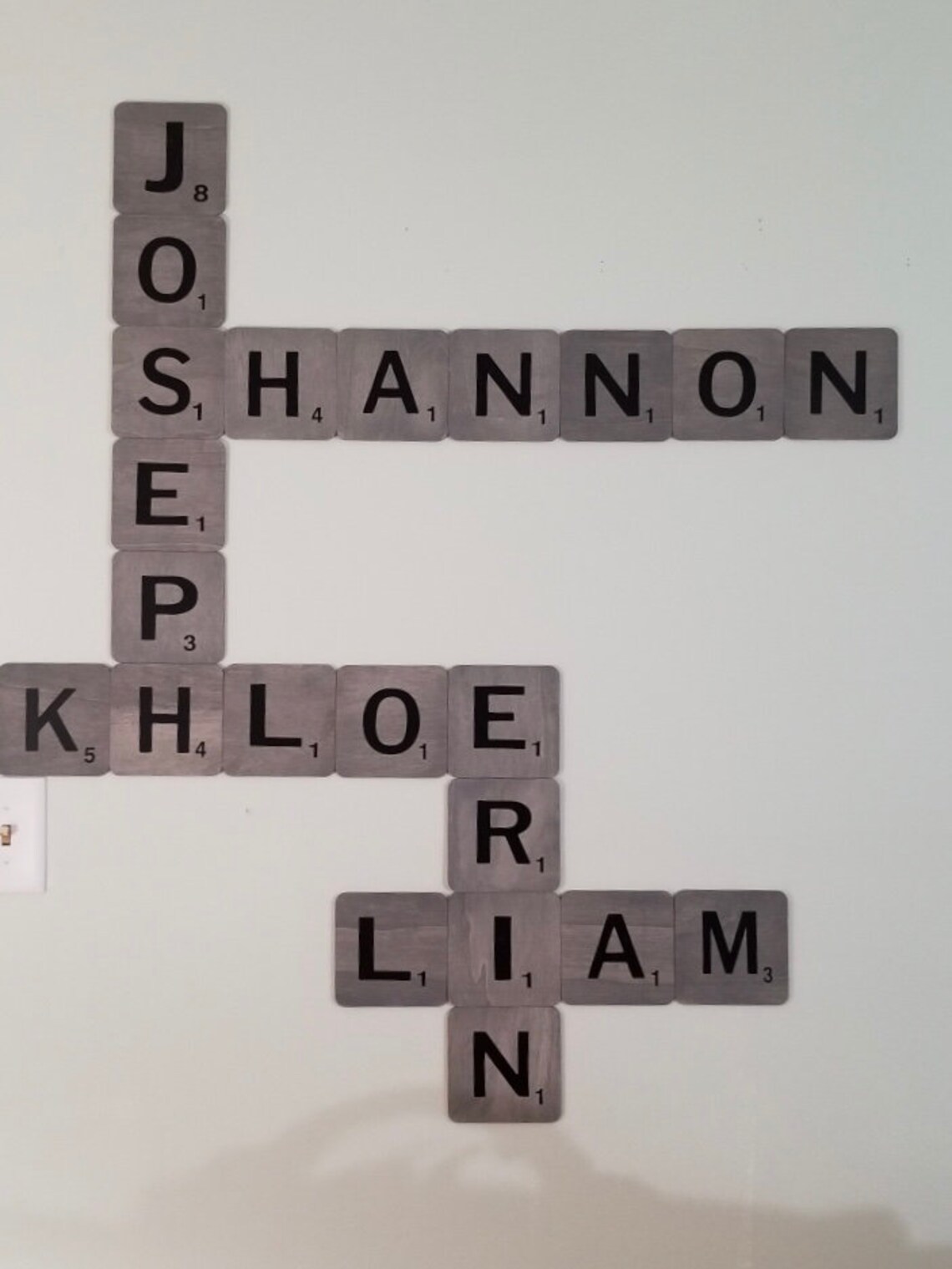 Custom 5x5 square scrabble tiles with vinyl letters 3 to 4 Etsy