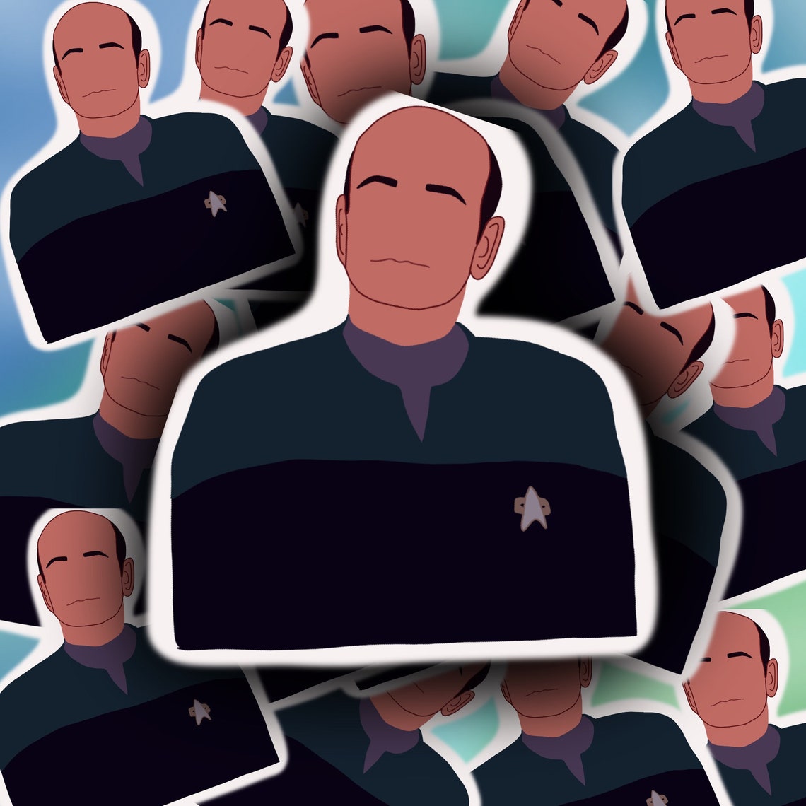 star trek voyager sticker