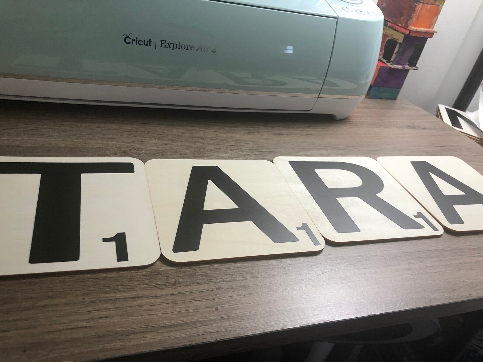 Custom 5x5 square scrabble tiles with vinyl letters 3 to 4 Etsy