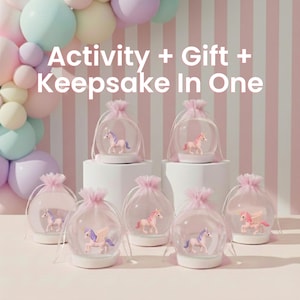 Unicorn Lover Gift - DIY Glitter Snow Globe Craft Kit | Magical Unicorn Gift for Kids | Sparkling Rainbow Keepsake Globe