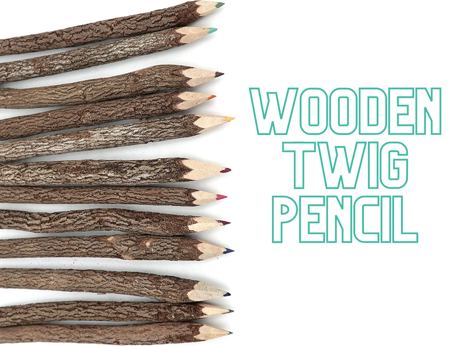 5 Twig Pencils Twig Pencil Outdoor Crafts Summer Etsy