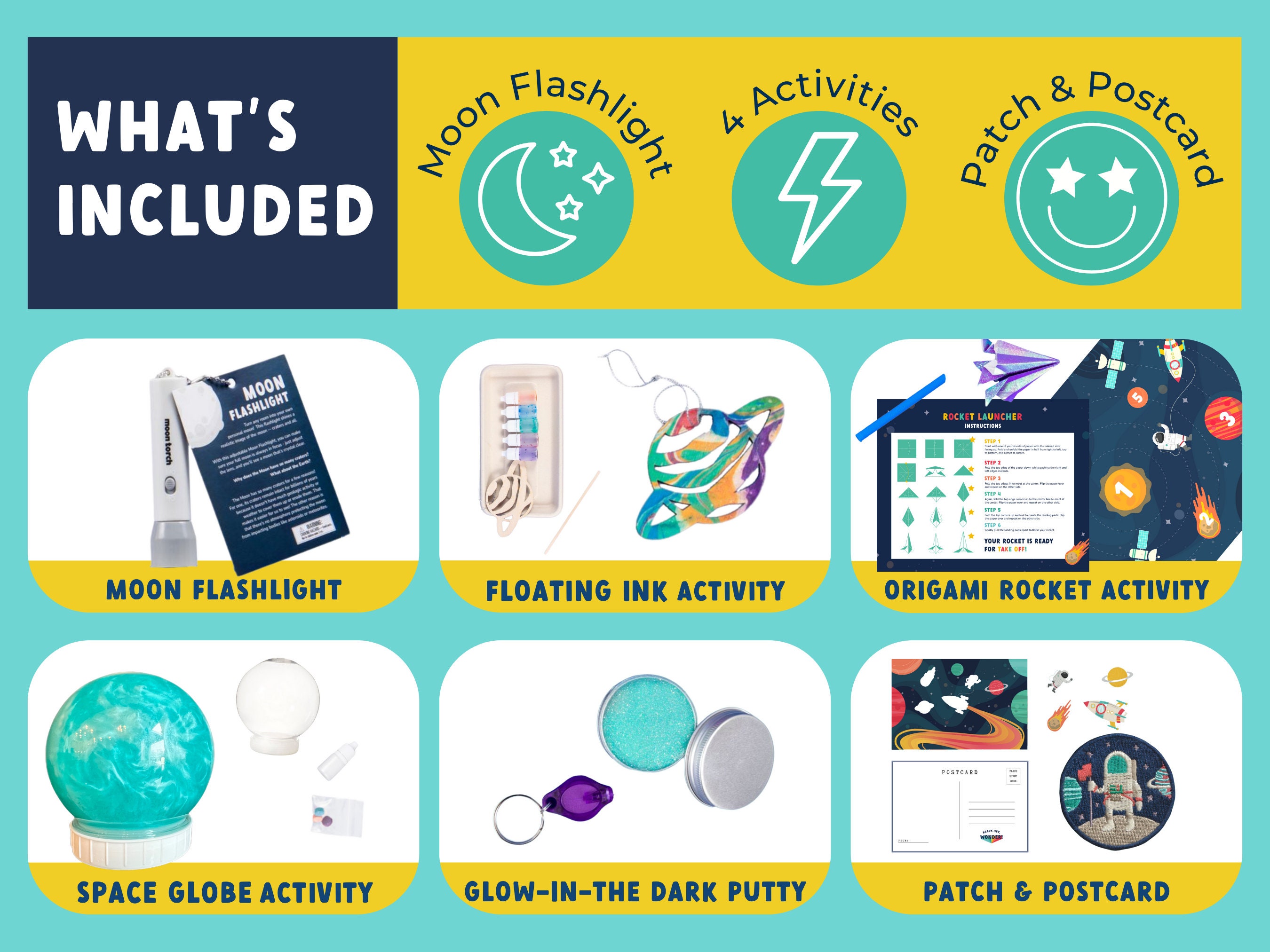 Rainy Day STEM Adventure Kit: Space-themed Activity Kit for Kids A ...
