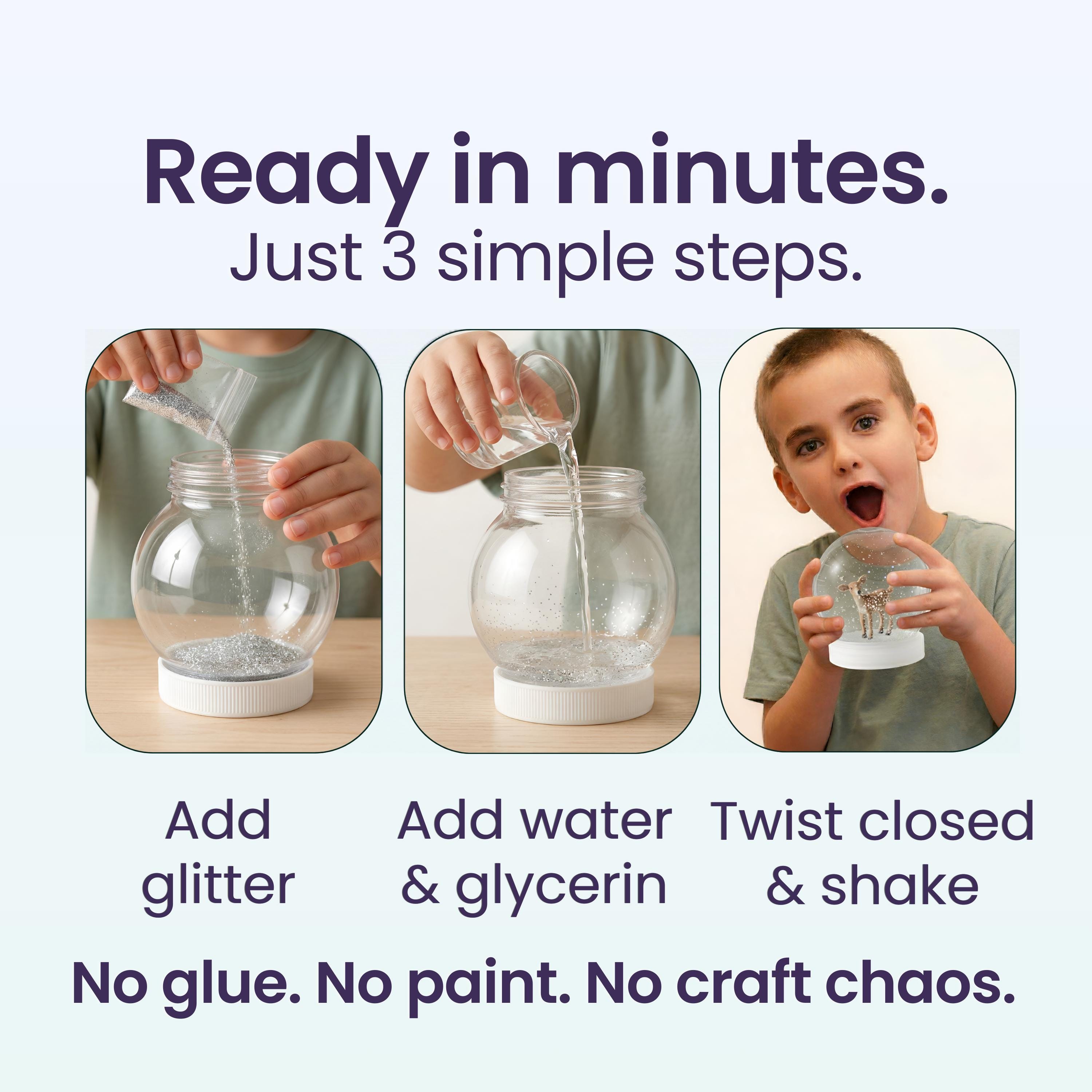 Barnyard Craft for Little Kids | Rooster Snow Globe Kit | 5 Year Old ...