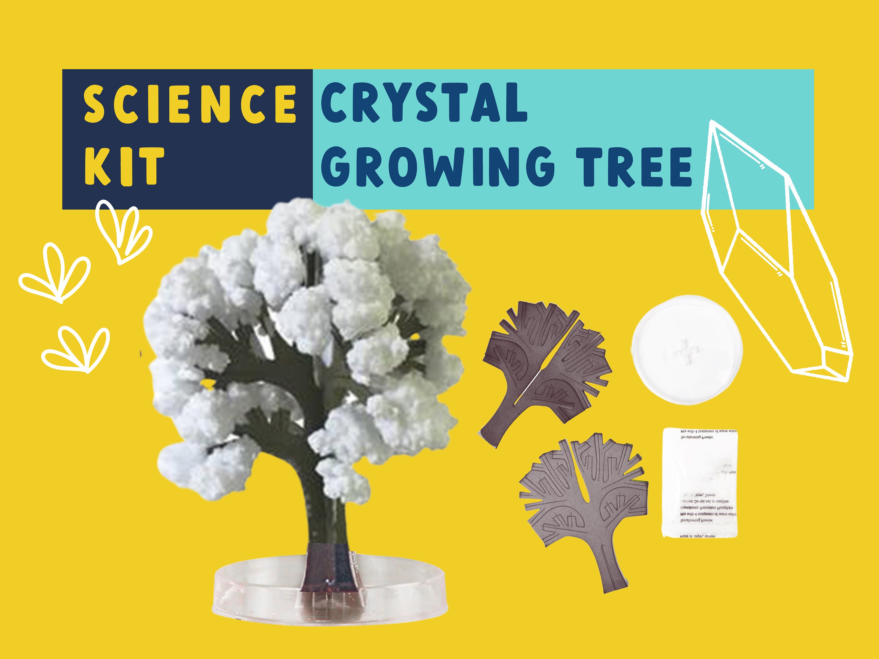 Crystal Growing Kit, Arts and Crafts Science Kits for Kids 4-6-8-12, Toys  for