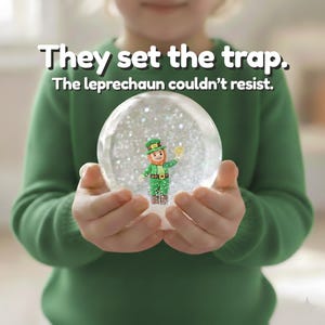 Leprechaun Trap Snow Globe Craft Kit for Kids with a Magical Overnight Surprise