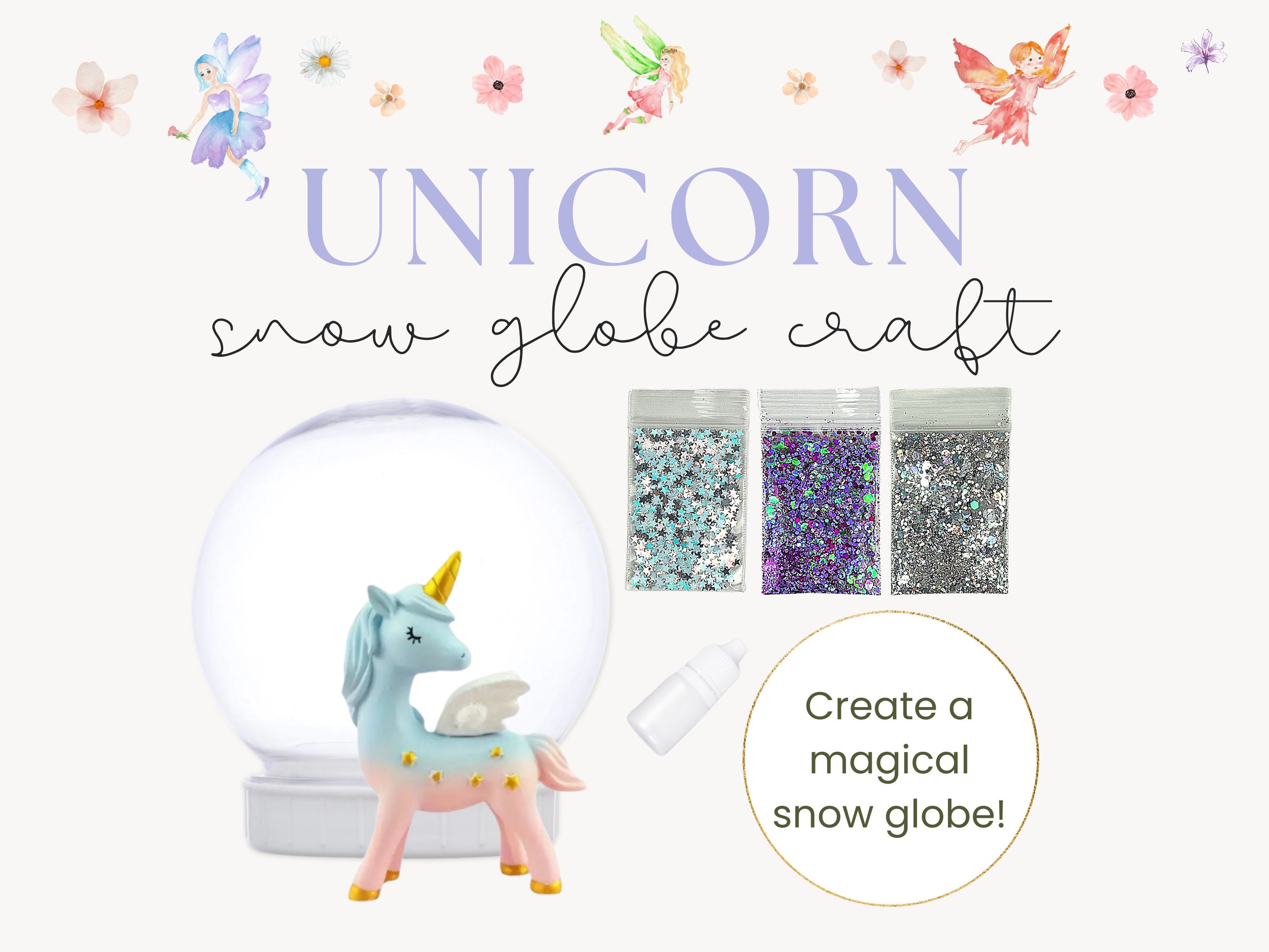 Glitter Slime W/ Unicorn Figures - Imagine That Toys