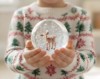 Holiday Party Woodland Craft - DIY Snow Globe Kit | Kids Hostess Gift | Charming Party Favor Thanksgiving Party Christmas Party