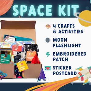 Kids Craft Kits | Stem Toys | Craft Kit For Kids | 4 Space Crafts and Activities | STEM Toys For Kids | Space Gifts For Kids | Craft Kits