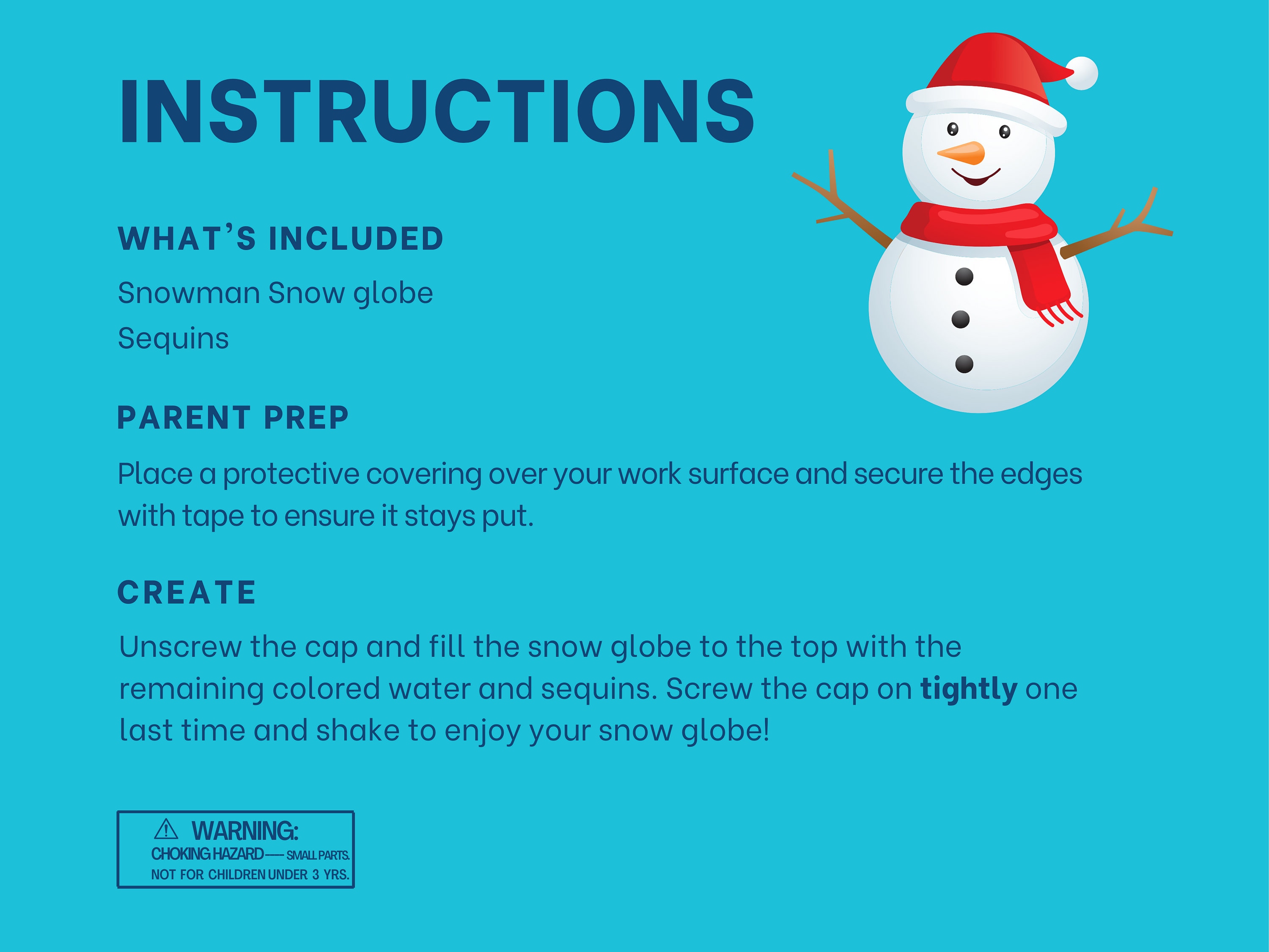 Santa With Sack Snow Globe Craft Santa Claus Snow Globe Kit Unbreakable