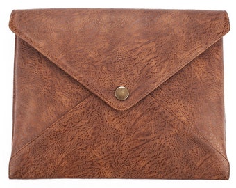 Leather portfolio, briefcase, leather folder, document bag, organizer, laptop bag up to 13"