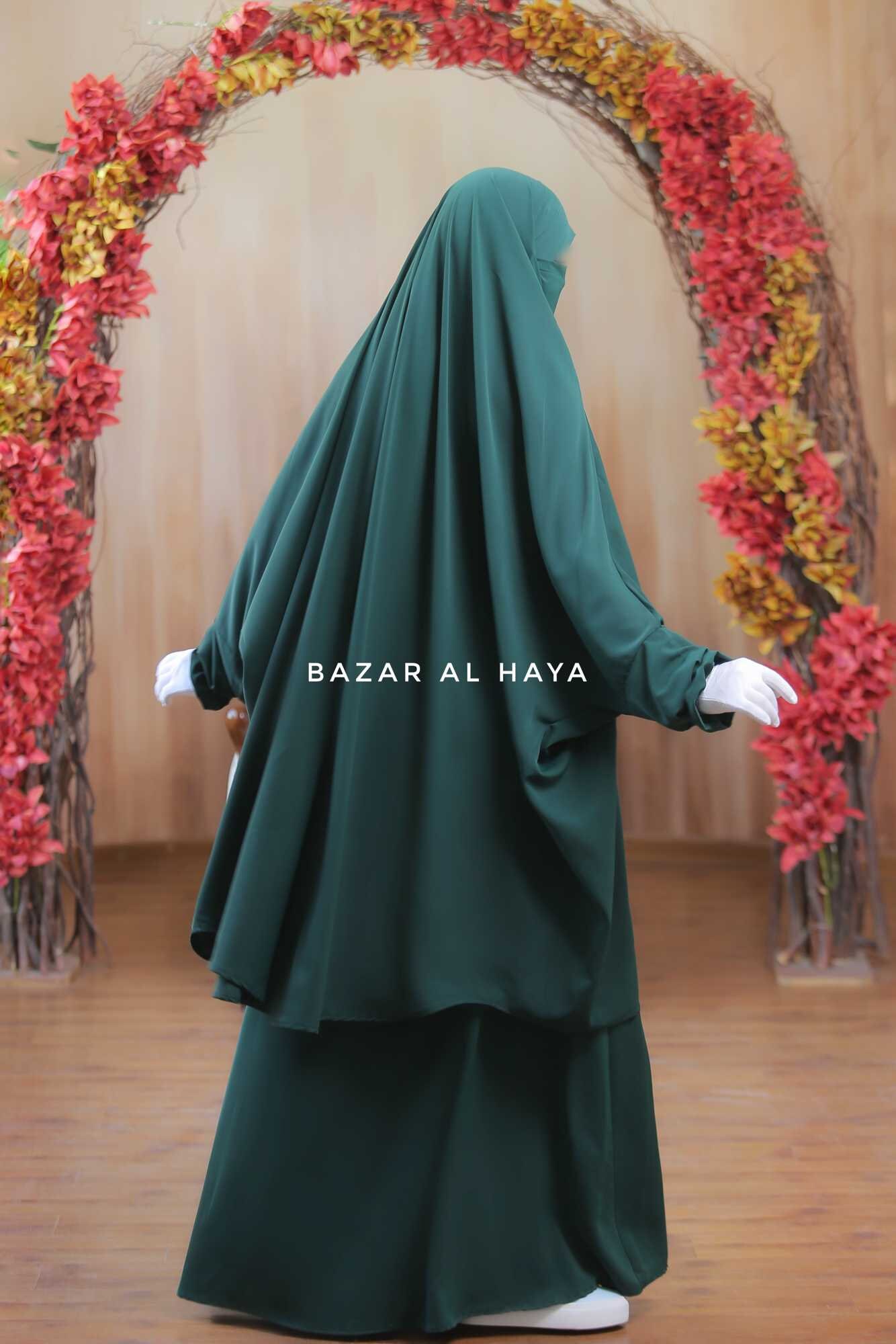 Emerald Hoor Jilbab deux pièces avec jupe Nida - Etsy France