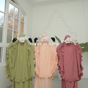 Ibadah Two-piece Jilbab with Skirt, Haj, Umrah Garment & Prayer Set