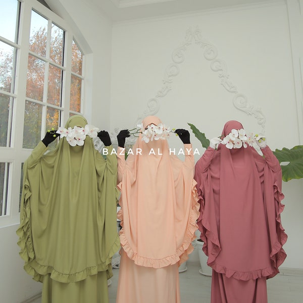 Ibadah Two-piece Jilbab with Skirt, Haj, Umrah Garment & Prayer Set