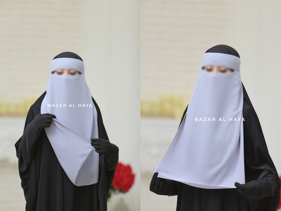 Realistisch krassen Schaar Zilveren Single Niqab Super ademende lange gezichtssluier - Etsy Nederland Realistisch krassen Schaar Zilveren Single Niqab Super ademende lange gezichtssluier - Etsy Nederland