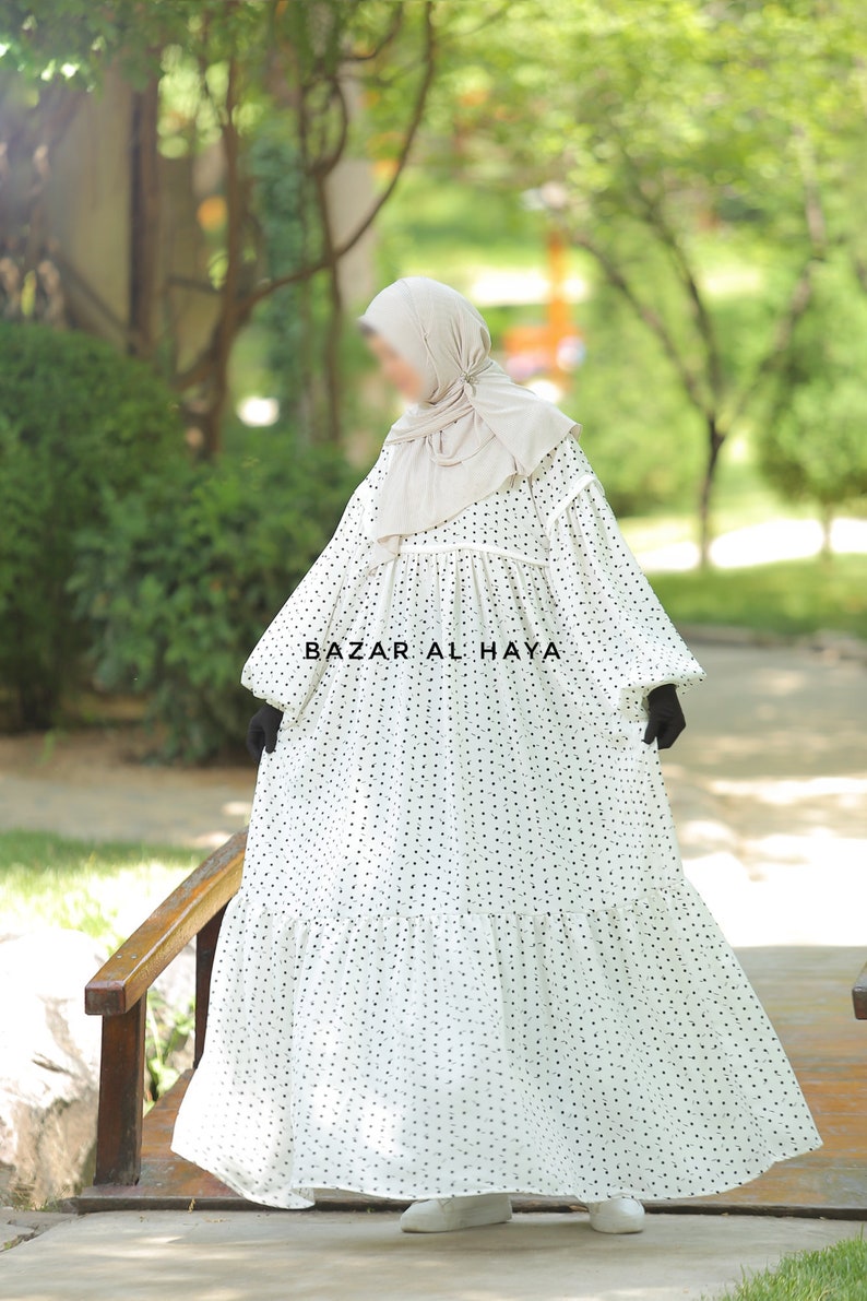 Mubina Abaya Dress White Style Breathable Khimar Jilbab Full Length Abaya Maxi Long Dress Spring Dress Premium Quality Modest Design Jilbab