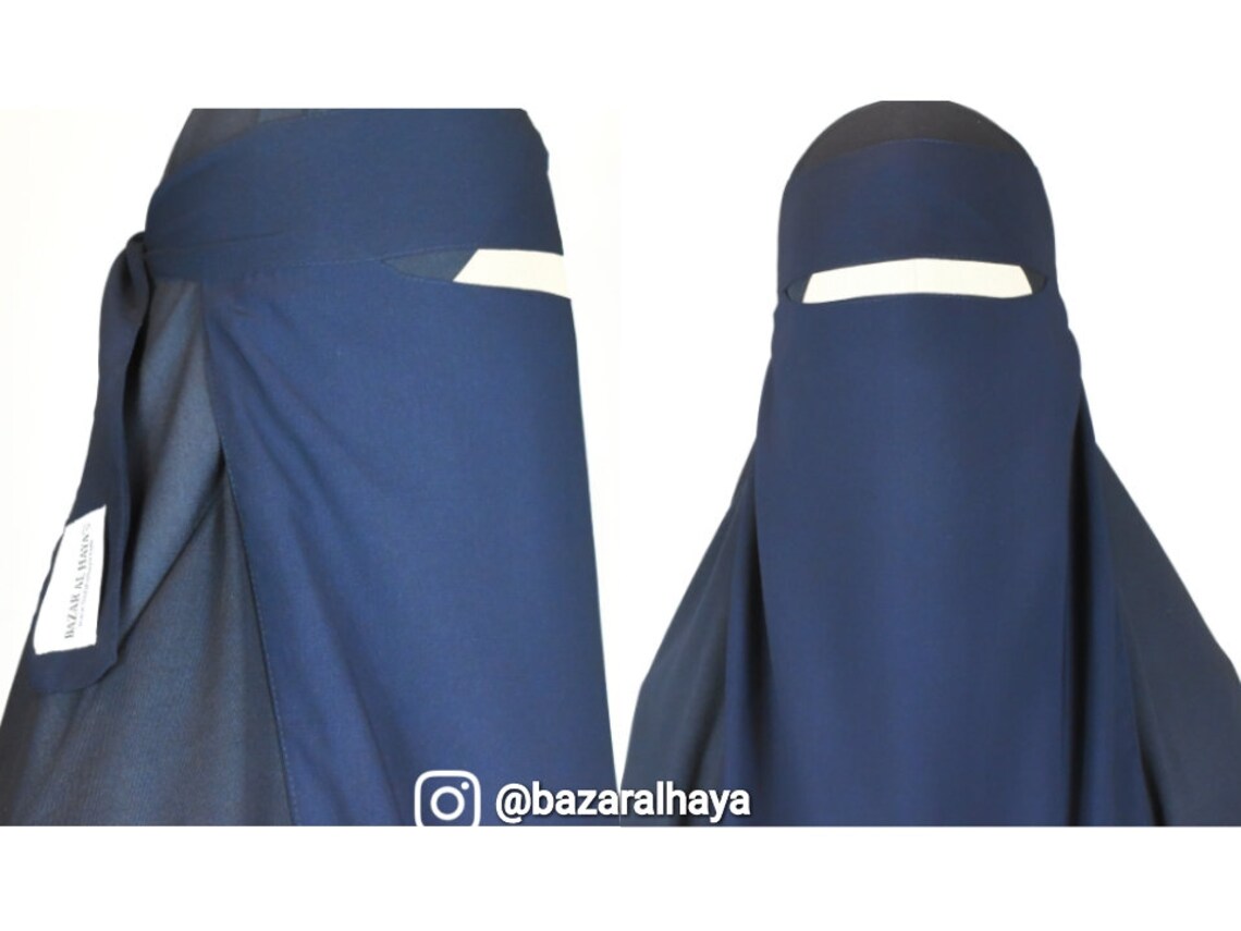 Single Layer Niqab Burqa Black Grey Brown Blue Pea One Niqab - Etsy