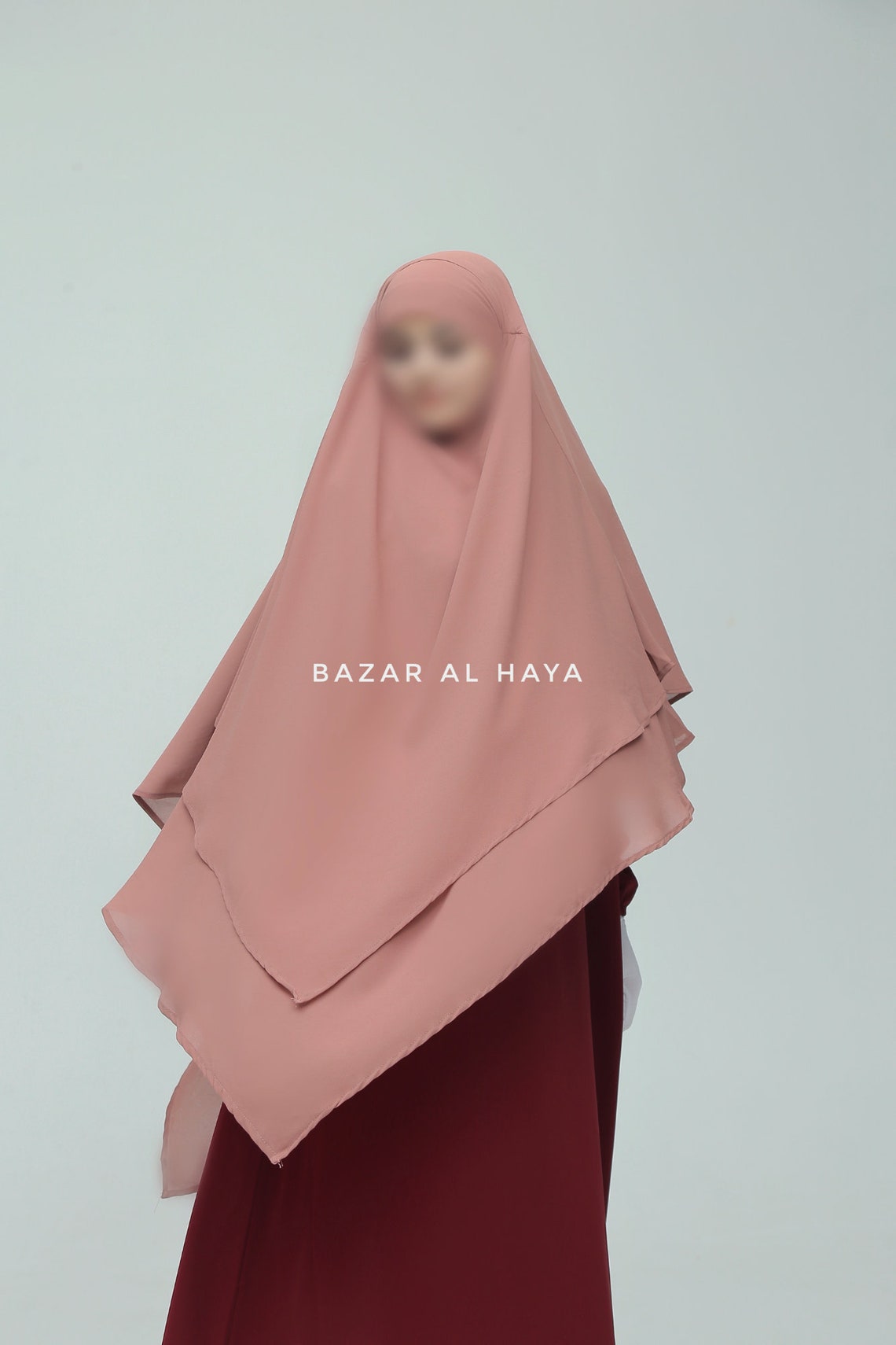 Pari 2 Layered Khimar Triangle Extra Long Diamond Long Pari 2 Layered Khimar Triangle Extra Long Diamond Long