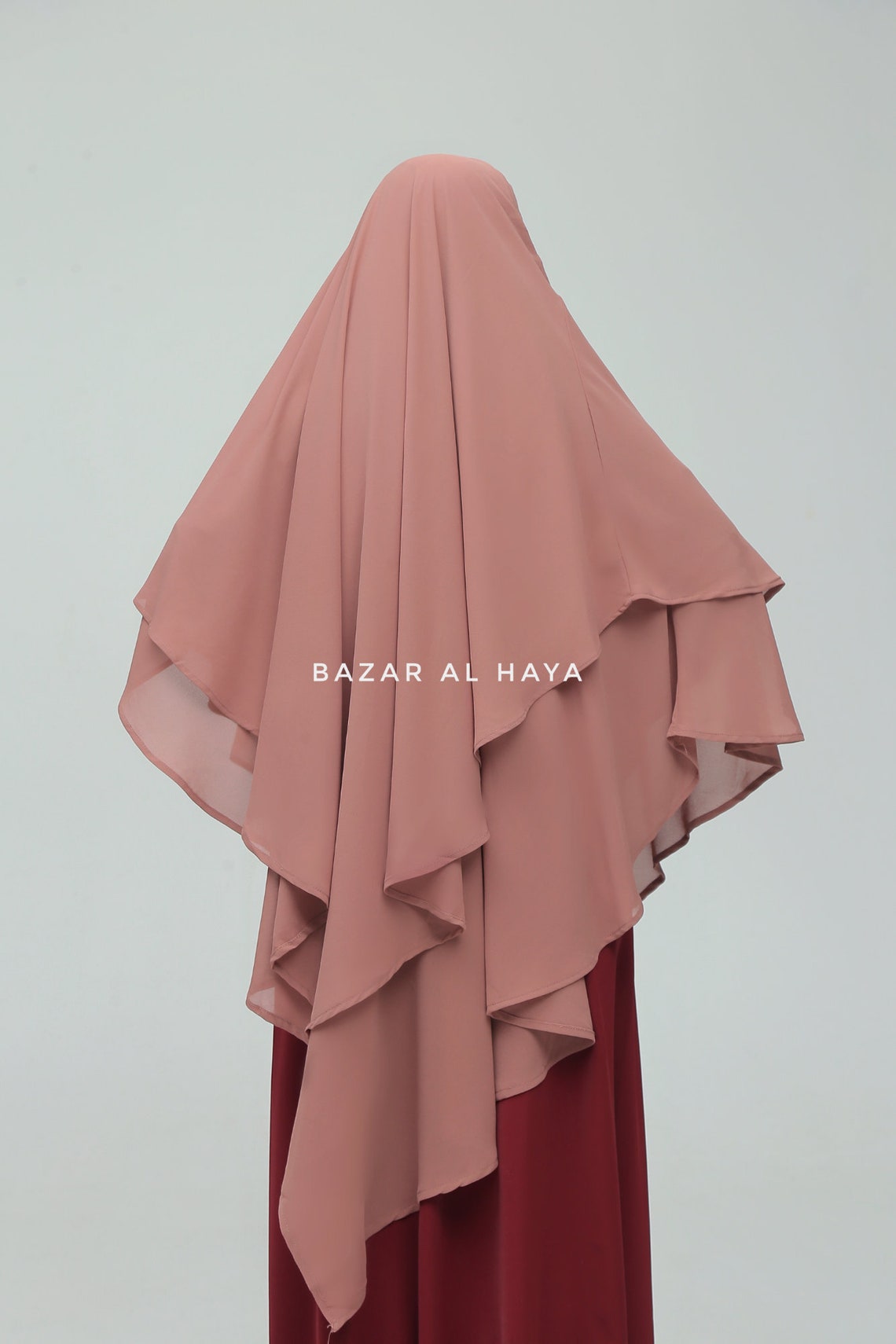 Pari 2 Layered Khimar Triangle Extra Long Diamond Long Pari 2 Layered Khimar Triangle Extra Long Diamond Long