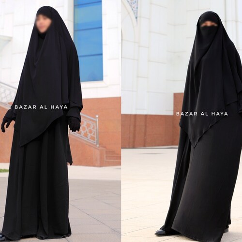 Khimar triangle optional Niqab Hijab Abaya Jilbab Overhead Headscarf islamic 