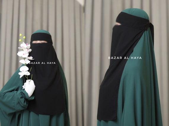 Hobart Orthodox wanhoop Zwarte enkele flap Niqab super ademende lange gezichtssluier - Etsy Nederland Hobart Orthodox wanhoop Zwarte enkele flap Niqab super ademende lange gezichtssluier - Etsy Nederland