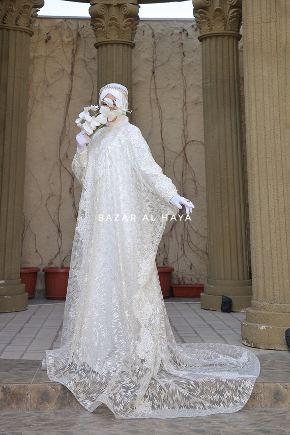 White silk deals gown bride