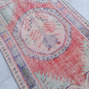 2x5 Rug,2x5 Turkish Rug,2x5 Runner rug,2x5 Handmade rug,2x5 Kitchen Rug, 2x5 Oushak Runner, Rugs Natural Rug, Boho Bedroom Rug,2.4x4.6 feet