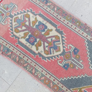 2x4 Turkish rug, 2x4 Small rug, 2x4 Red rug, 2x4 Vintage rug, 2x4 Mini rug, 2x4 Doormat rug, 2x4 Oushak rug, 2x4 Wool rug, 1.8x3.8 ft