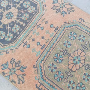 3x4 TURKISH VINTAGE RUG,3x4 Vintage Rug,3x4 Rug,3x4 Faded Rug,Handmade Wool Rug,3x4 Doormat Rug,Doormat,3x4 Faded Rug,Kilim Rug, home decor