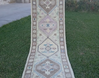 Long Runner Carpet,corridor long carpet,vintage carpet.oriental carpet,hand knotted carpet,long vintage carpet,3x11 rug,Staircase rug,3x11