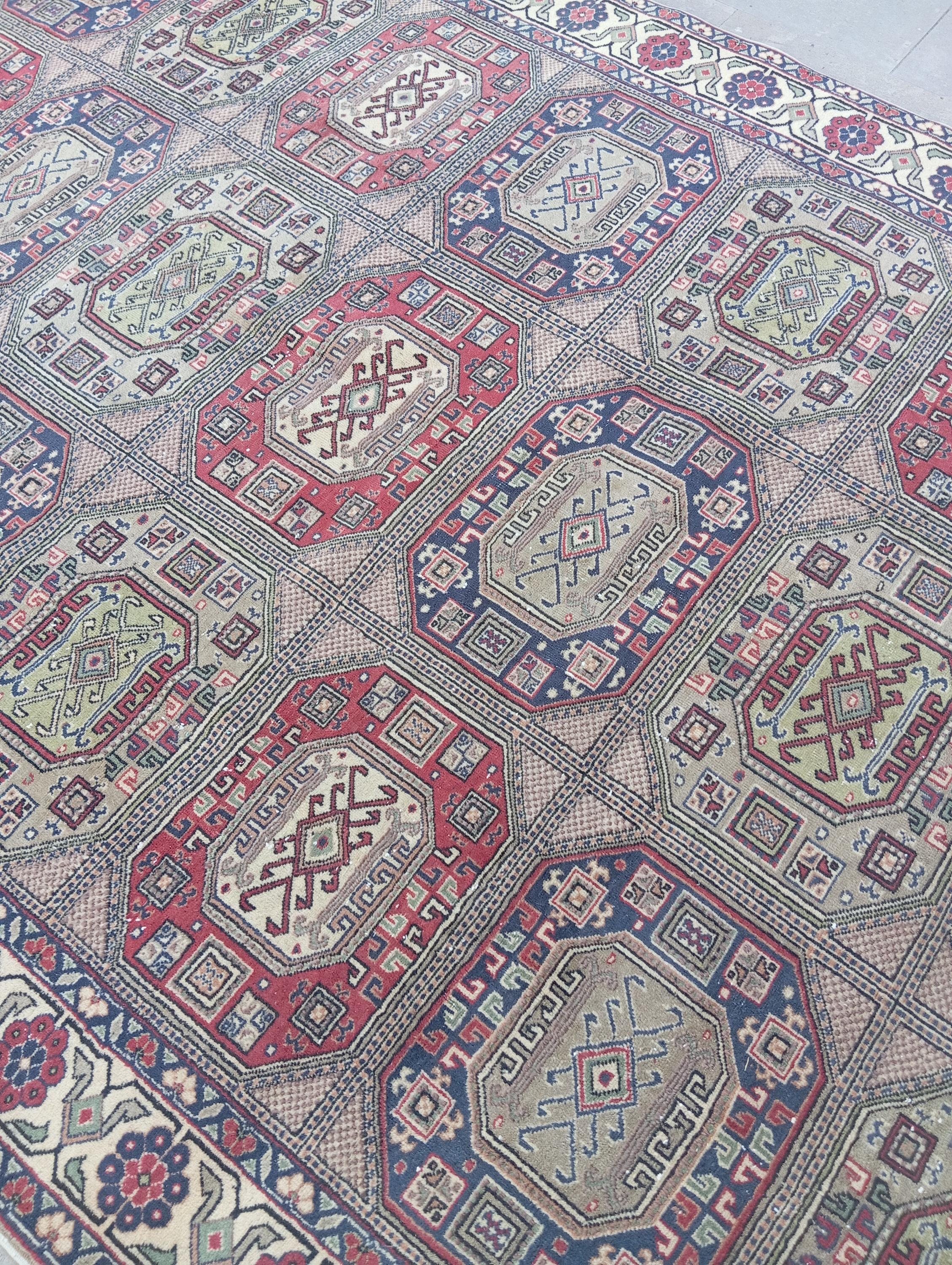 トルコ ラグ 絨毯 ビンテージ アナトリアラグ vintage rug トルコ ヴィンテージラグ アナトリア ブルー ミニラグ