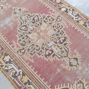 4x6 vintage rugs 4x6 oushak rugs 4x6 turkish rugs livingroom rugs area rugs kithcen rugs handmade rugs antique rugs soft rugs 3.7x6.4 Feet