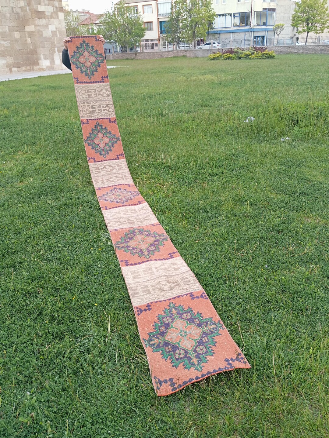 2x19 Runner Turkish, Runner for Hallway, 16 17 18 Runner Rug, Vintage ...