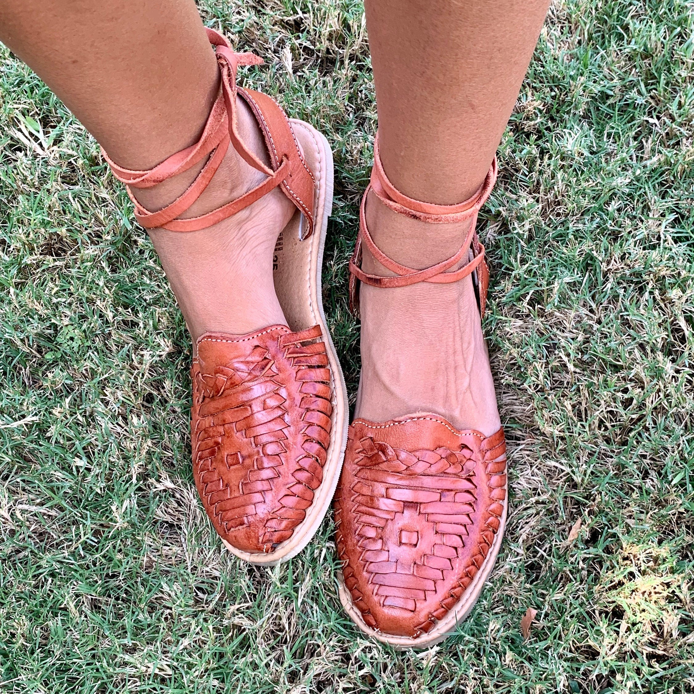 Schnürung Huarache Sandale / / authentische mexikanische Etsy