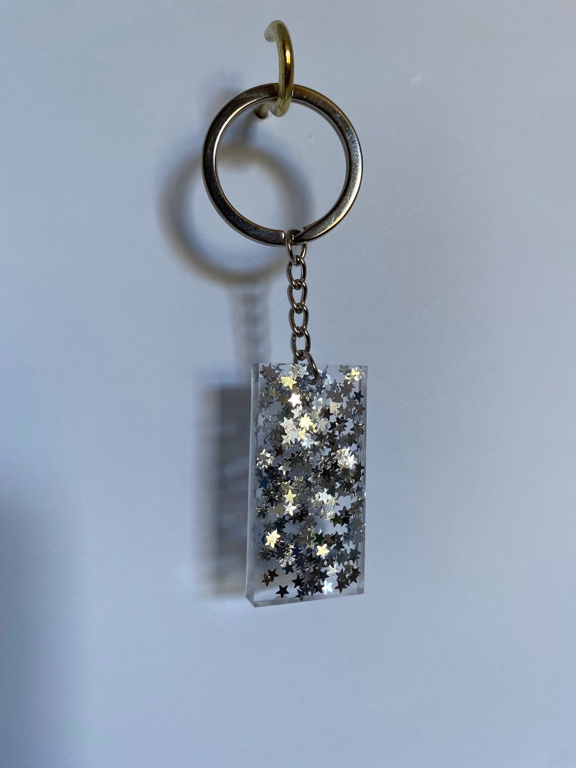 Glitter keyring Etsy