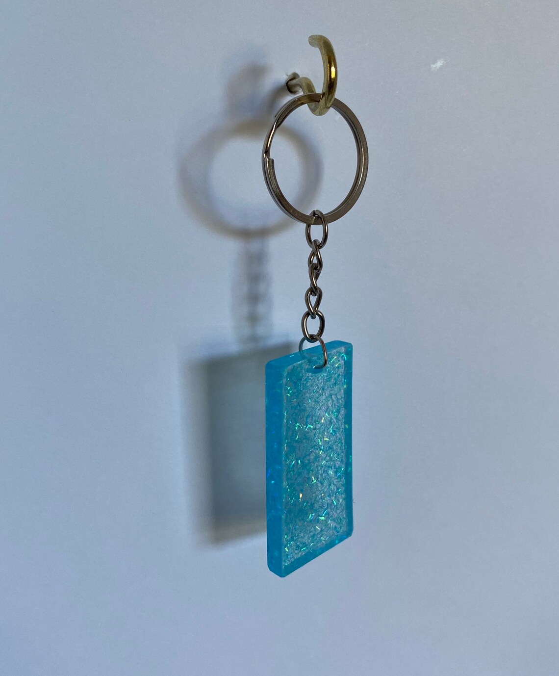 Glitter keyring Etsy