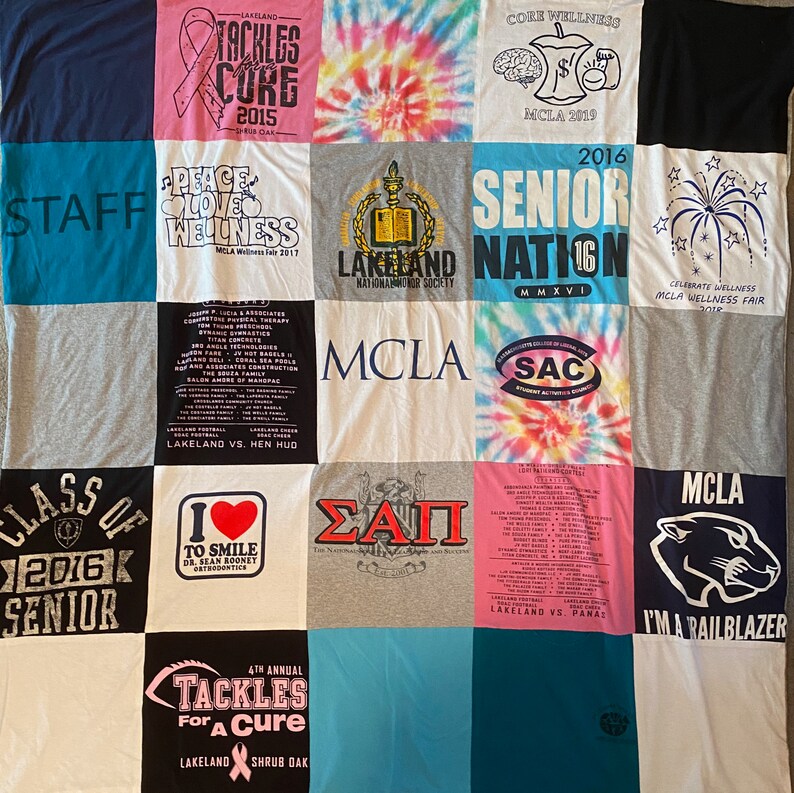 Custom T Shirt Blanket Keepsake Blanket Blanket Quilt T Shirt Blanket
