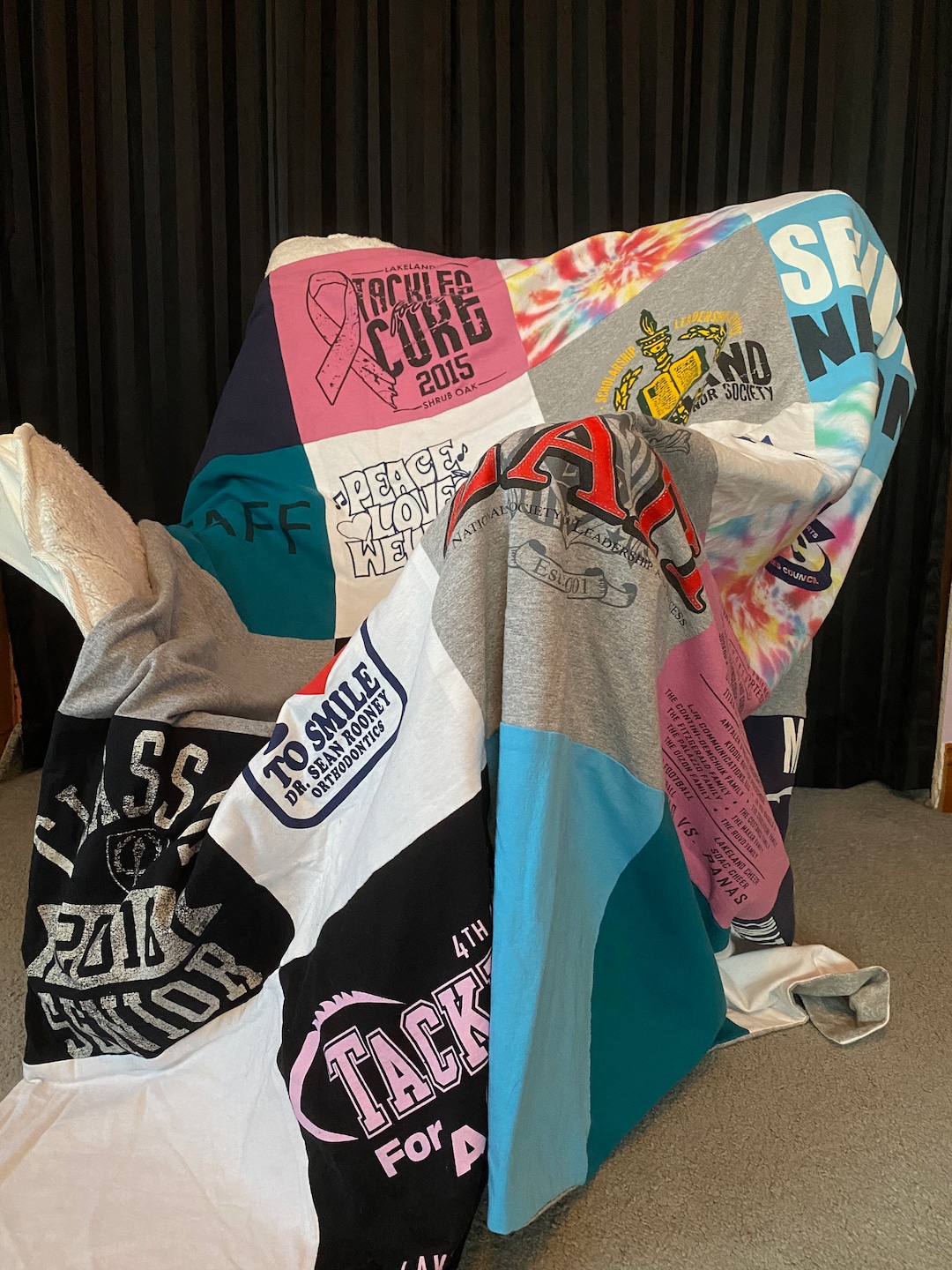 Custom T Shirt Blanket Keepsake Blanket Blanket Quilt T Shirt Blanket