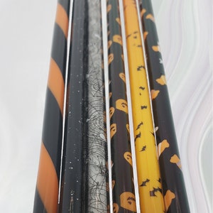 Halloween Reusable Tumbler Straws: Eco-Friendly Cup Accessories