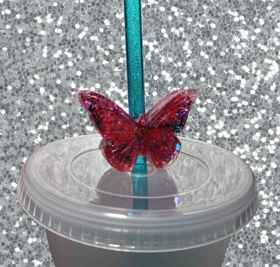 Butterfly Straw Toppers/butterflies Straw Tips/straw -  in 2023