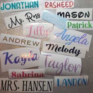 Name Decal | Personalized Vinyl Name Decal | Vinyl Decal | Personalized Tumbler Decals | Gift Favor Decals
