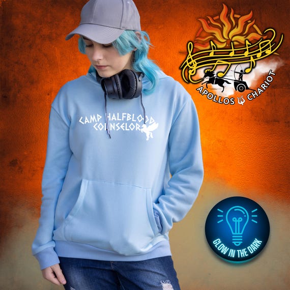Camp HalfBlood Counselor Hoodie| Will Solace| The Sun and The Star| Percy Jackson| Glow In the Dark