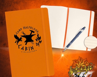 Percy Jackson Journal and Pen! | Camp Halfblood| Camp Jupiter| Customizable