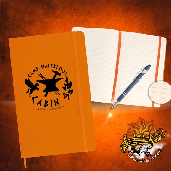 Percy Jackson Journal and Pen! | Camp Halfblood| Camp Jupiter| Customizable