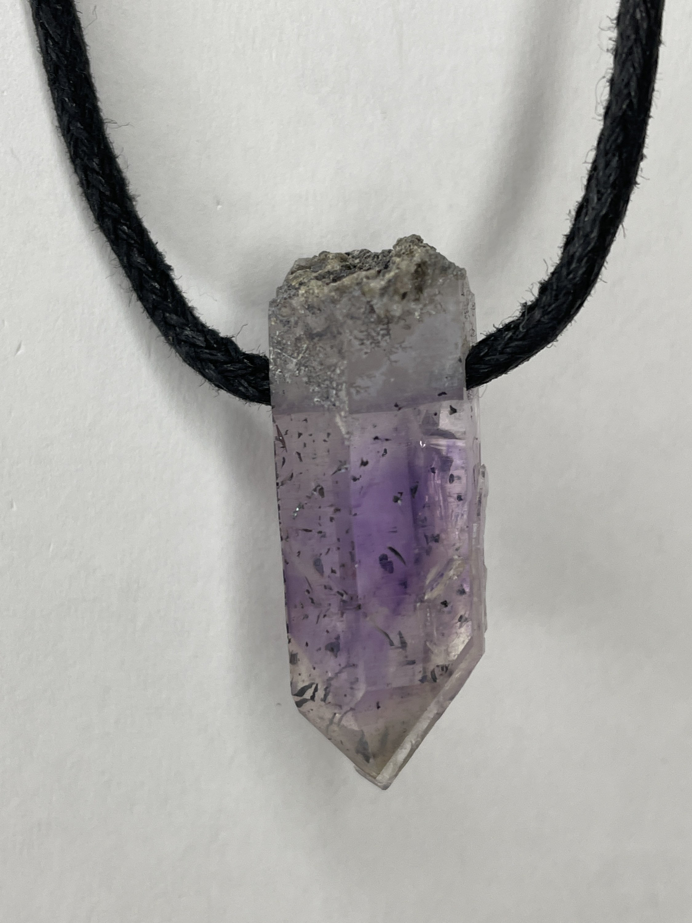 Natural Amethyst Pendant featured on TikTok SemajGems Etsy