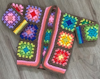 The little tidda crochet cardi pattern Granny squares