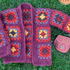 The little tidda crochet cardi pattern Granny squares image 5