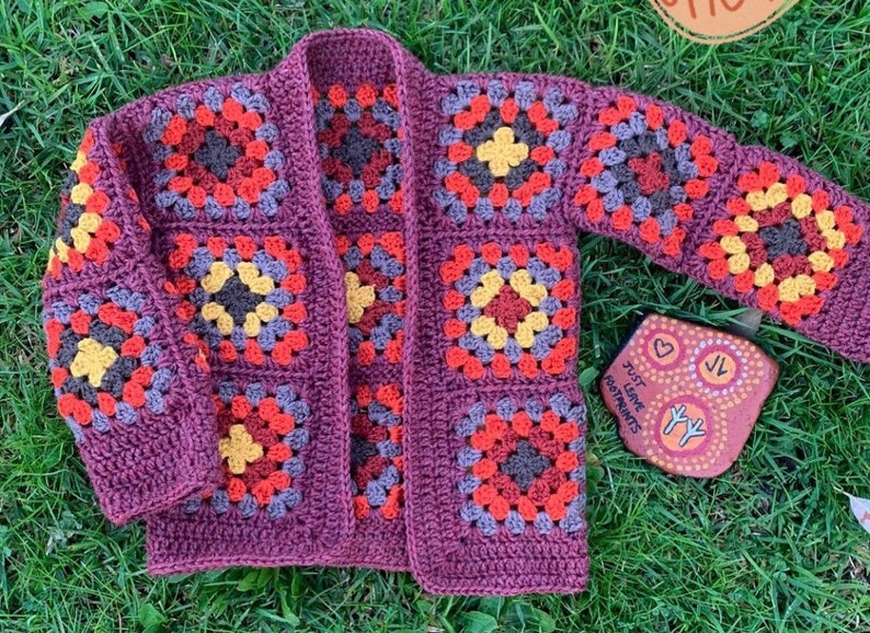 The little tidda crochet cardi pattern Granny squares image 5