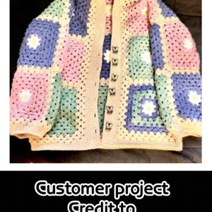 The little tidda crochet cardi pattern Granny squares image 8