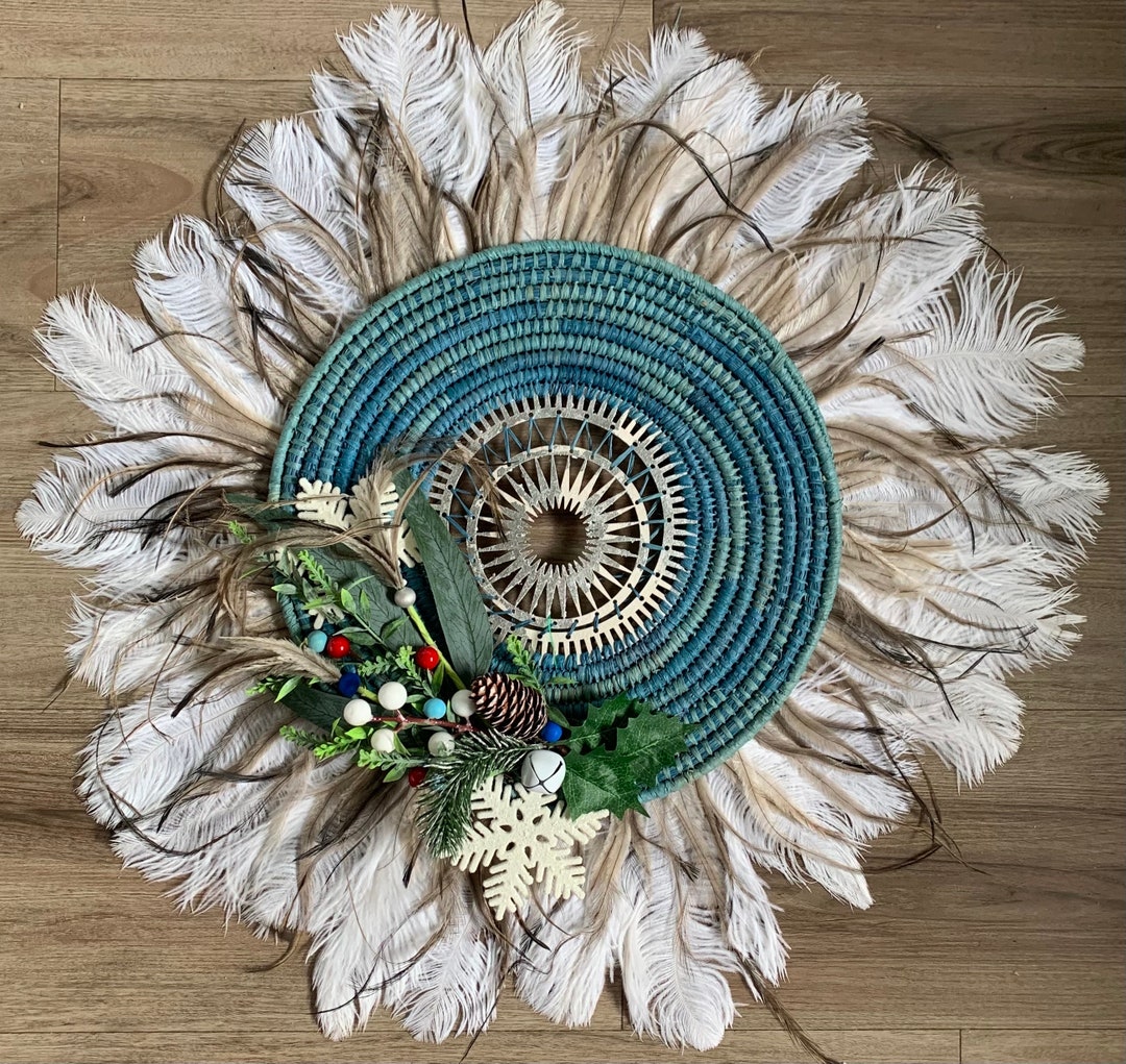 Handmade Aboriginal Weaving Christmas Wreath Wall Art Woven Etsy