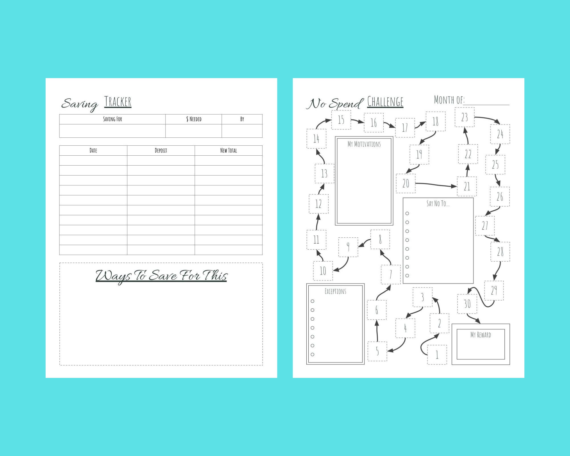 Optimum Budget Planner Printable PDF With 19 Pages of Budget Etsy